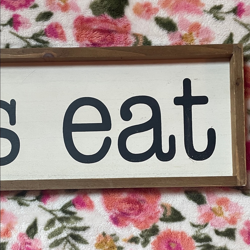 "let's eat" Rustic Wood Kitchen Sign - By Hobby Lobby - Picture 8 of 8